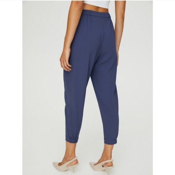 Aritzia Babaton Dexter Japanese Fabric Dress Pants Slacks Marine Blue S - Picture 2 of 10